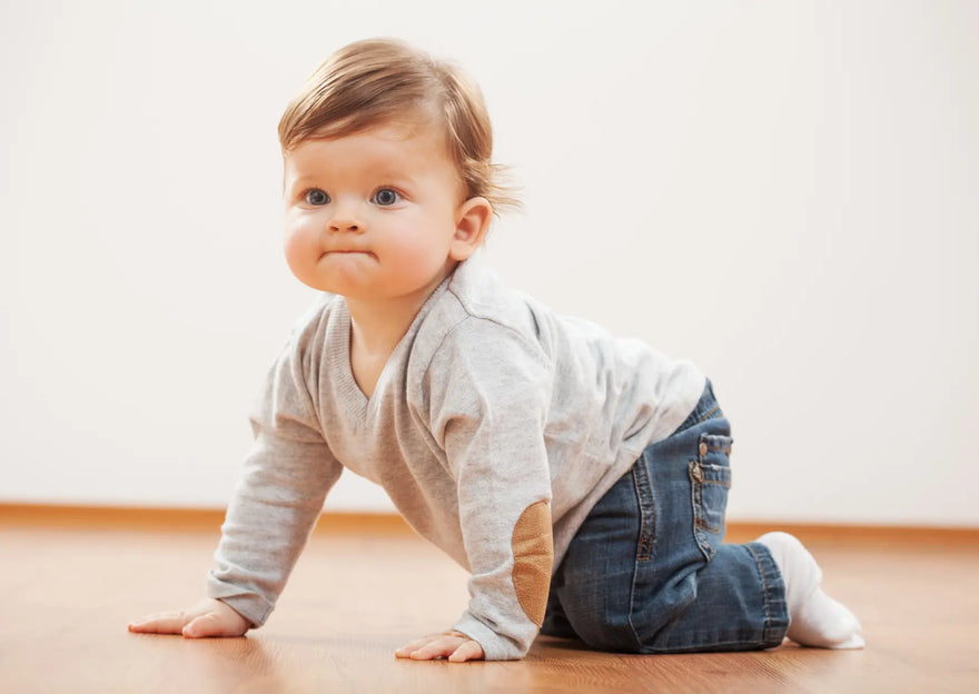 Baby kruipen