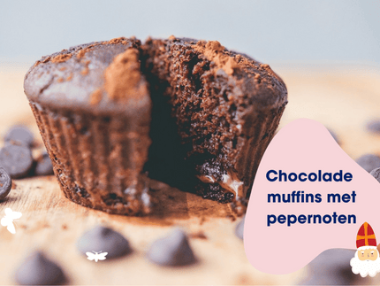 Sinterklaas recept: Chocolade muffins met pepernoten