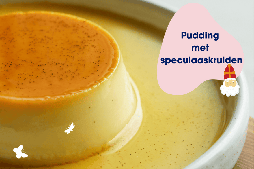 Kabrita pudding met speculaaskruiden