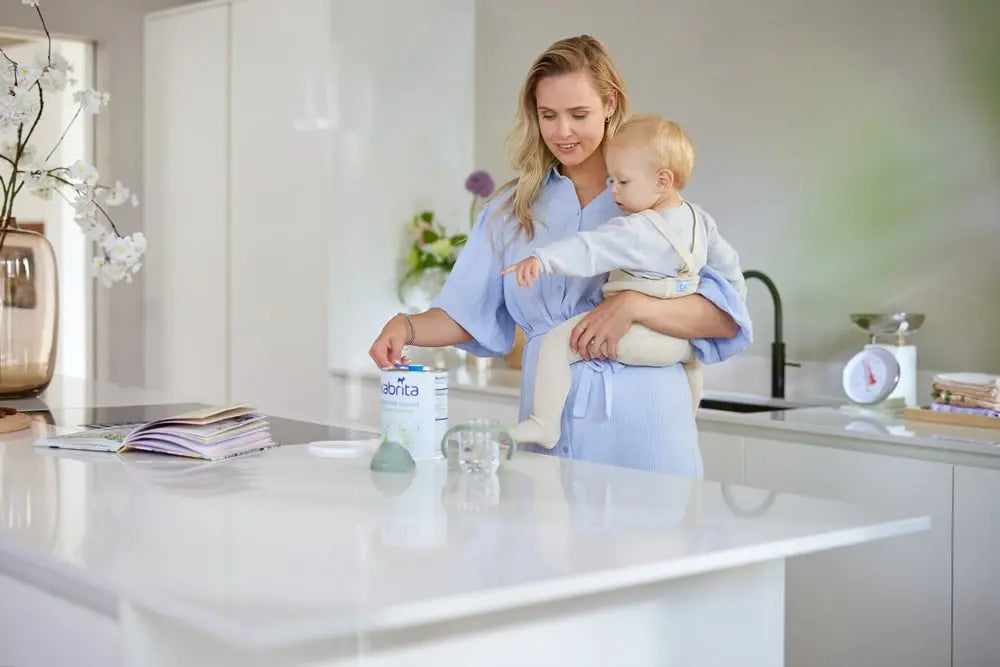 Kabrita flesvoeding maken moeder