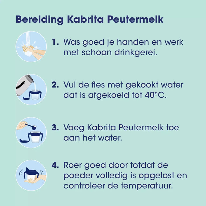 Bereiding Kabrita peutermelk